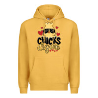 Mustard chicks dig me Premium Hoodie - MaliasSmallBusiness