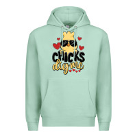 Seafoam chicks dig me Premium Hoodie - MaliasSmallBusiness