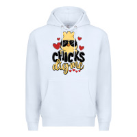White chicks dig me Premium Hoodie - MaliasSmallBusiness