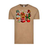 Vintage Coffee Christmas coffee gnome Vintage Tee - BarkalooDesign