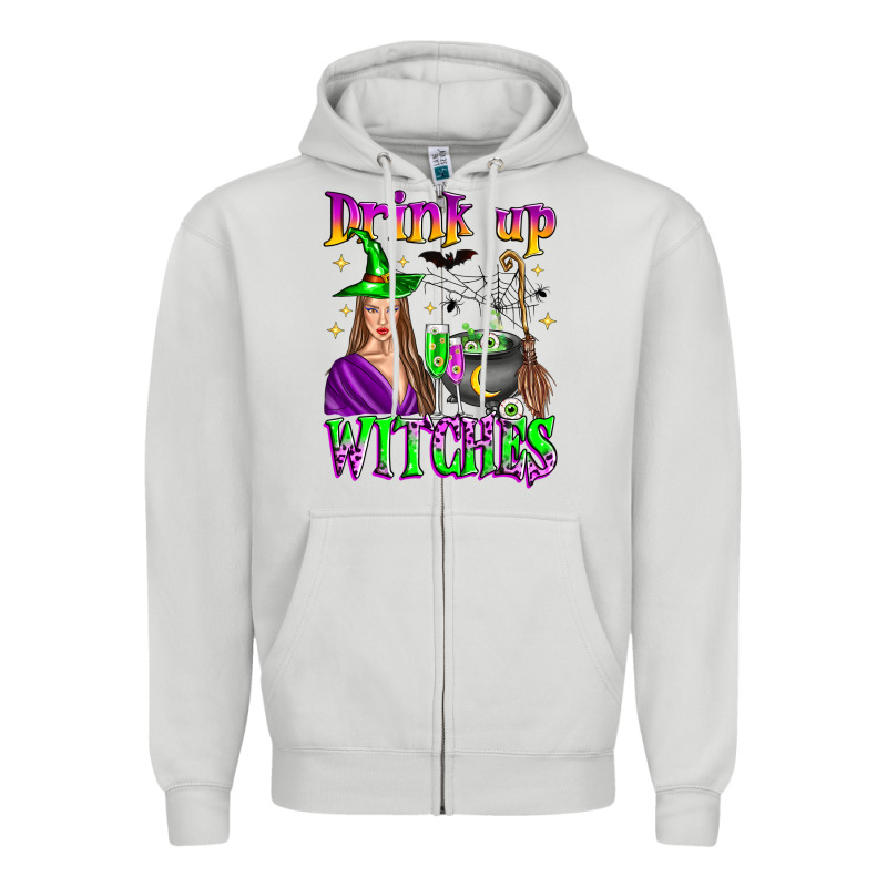Drink Up Witches Zipper Hoodie by Zillion Design Studio | Teevron