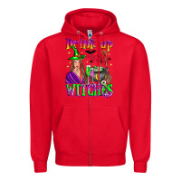 Red drink up witches Zipper Hoodie - Zillion Design Studio
