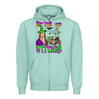 Seafoam drink up witches Zipper Hoodie - Zillion Design Studio