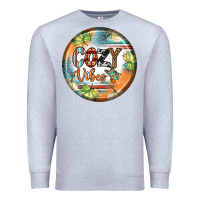 Heather Grey cozy vibes earrings Premium Sweatshirt - BundleAndBundleShop