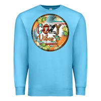 Ocean Blue cozy vibes earrings Premium Sweatshirt - BundleAndBundleShop