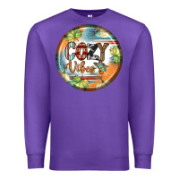 Purple cozy vibes earrings Premium Sweatshirt - BundleAndBundleShop