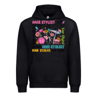Black hair stylist typography Urban Hoodie - MaliasSmallBusiness