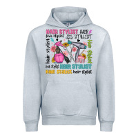 Heather Grey hair stylist typography Urban Hoodie - MaliasSmallBusiness