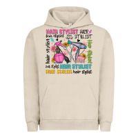 Pigment French Oak hair stylist typography Urban Hoodie - MaliasSmallBusiness