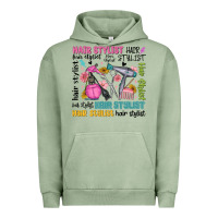 Pigment Oil Green hair stylist typography Urban Hoodie - MaliasSmallBusiness