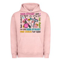 Pigment Salmon hair stylist typography Urban Hoodie - MaliasSmallBusiness