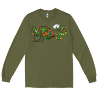 Army Green St. Patrick's Day Nurse Long Sleeve Tee - RanaPortraitStore