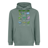 Sage god says i am dinosaurs Heavyweight Hoodie - JahusDesignShop