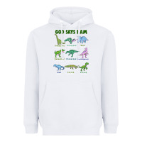 White god says i am dinosaurs Heavyweight Hoodie - JahusDesignShop