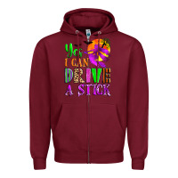 Burgundy yes i can drive a stick Zipper Hoodie - Zillion Design Studio