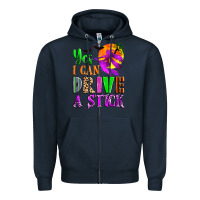 Navy yes i can drive a stick Zipper Hoodie - Zillion Design Studio