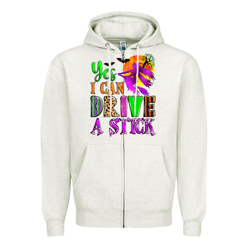 Yes I Can Drive A Stick Zipper Hoodie by Zillion Design Studio | Teevron