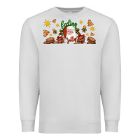Dove Grey Christmas feeling jolly santa Premium Sweatshirt - Artiststas