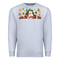 Heather Grey Christmas feeling jolly santa Premium Sweatshirt - Artiststas