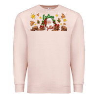 Pale Pink Christmas feeling jolly santa Premium Sweatshirt - Artiststas