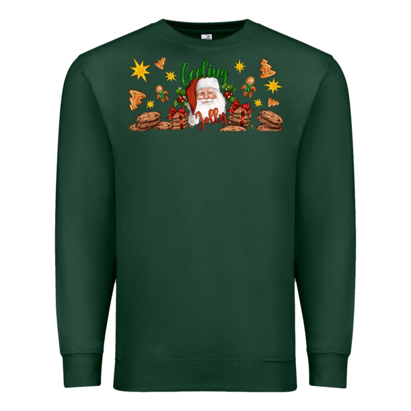 Christmas Feeling Jolly Santa Premium Sweatshirt by Artiststas | Teevron