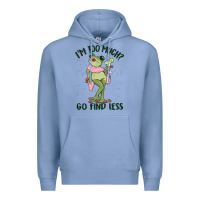 Colony Blue i'm too much go find less boujee frog Premium Hoodie - MaliasSmallBusiness