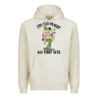 Oatmeal Heather i'm too much go find less boujee frog Premium Hoodie - MaliasSmallBusiness