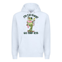 White i'm too much go find less boujee frog Premium Hoodie - MaliasSmallBusiness