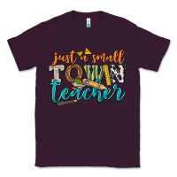 Plum just a small town teacher Classic Tee - texasbilliewilder