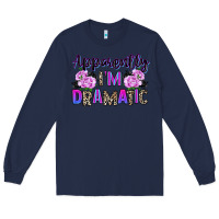 Navy apparently im dramatic Long Sleeve Tee - texasbilliewilder
