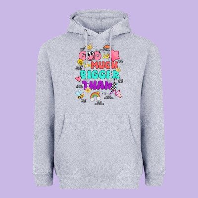God Is Bigger Design Heavyweight Hoodie Designed By Jahusdesignshop