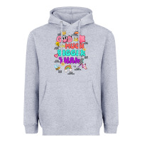 Heather Grey god is bigger design Heavyweight Hoodie - JahusDesignShop