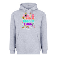 Heather Grey god is bigger design Heavyweight Hoodie - JahusDesignShop
