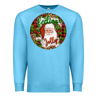 Ocean Blue Christmas feeling jolly santa Premium Sweatshirt - Artiststas