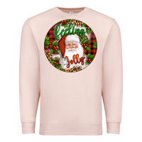Pale Pink Christmas feeling jolly santa Premium Sweatshirt - Artiststas