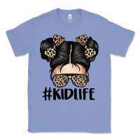 Colony Blue kid life leopard messy bun Classic Tee - texasbilliewilder