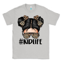 Moon Dust kid life leopard messy bun Classic Tee - texasbilliewilder