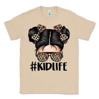 Mushroom kid life leopard messy bun Classic Tee - texasbilliewilder