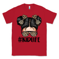 Red kid life leopard messy bun Classic Tee - texasbilliewilder