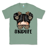 Sage kid life leopard messy bun Classic Tee - texasbilliewilder