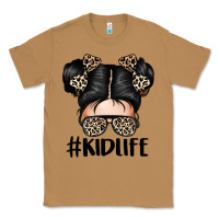 Toasted Coconut kid life leopard messy bun Classic Tee - texasbilliewilder