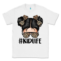 White kid life leopard messy bun Classic Tee - texasbilliewilder