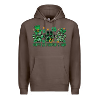 Coffee happy st.patrick's day Premium Hoodie - MaliasSmallBusiness