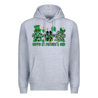 Heather Grey happy st.patrick's day Premium Hoodie - MaliasSmallBusiness