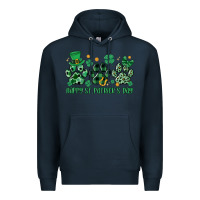 Navy happy st.patrick's day Premium Hoodie - MaliasSmallBusiness