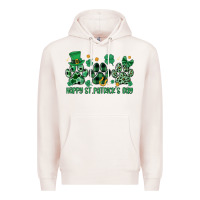 Pale Pink happy st.patrick's day Premium Hoodie - MaliasSmallBusiness