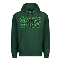 Sports Green happy st.patrick's day Premium Hoodie - MaliasSmallBusiness