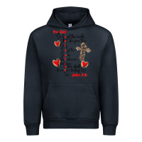 Navy for god so loved the world Urban Hoodie - MaliasSmallBusiness