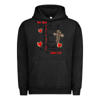 Pigment Black for god so loved the world Urban Hoodie - MaliasSmallBusiness