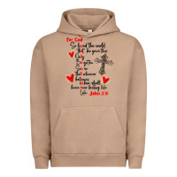 Pigment Burro for god so loved the world Urban Hoodie - MaliasSmallBusiness